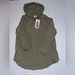 Sage Collective Green ribbed lightweight Hoodie